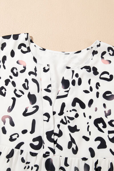 Celeste® | Long sleeve leopard print dress