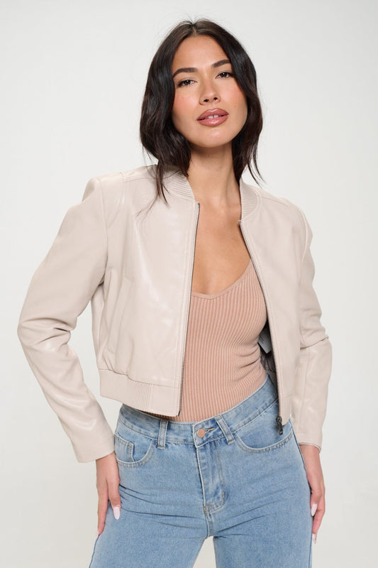 Anika® | Short bomber jacket with zip