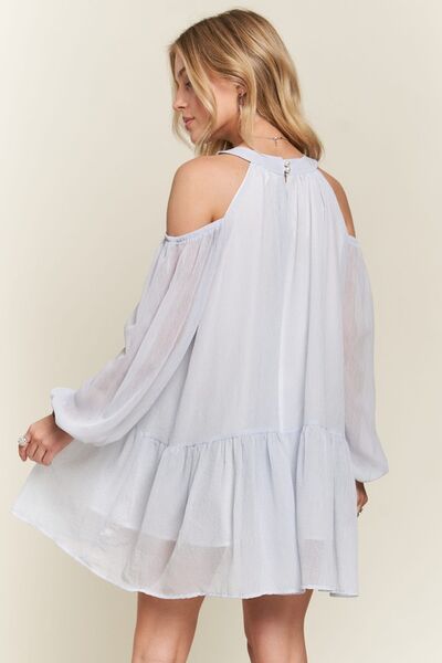 Delia® | Off-the-shoulder mini dress with balloon sleeves