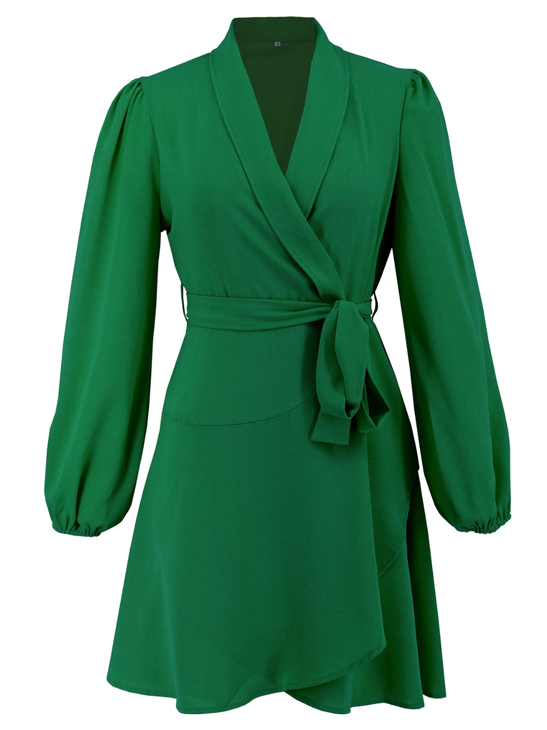 Chloe® | Long sleeve mini dress with surplice lacing at the waist