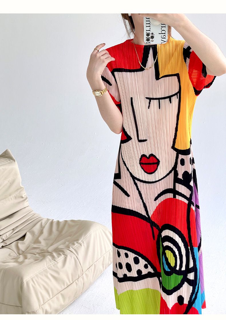 Andrea® | Chictoon Pleated Elegance Dress