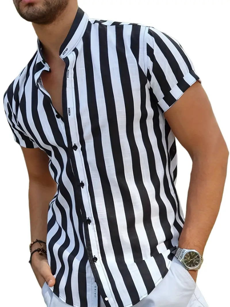 Winston | Stylish Oliver Striped Cotton Shirt for Men