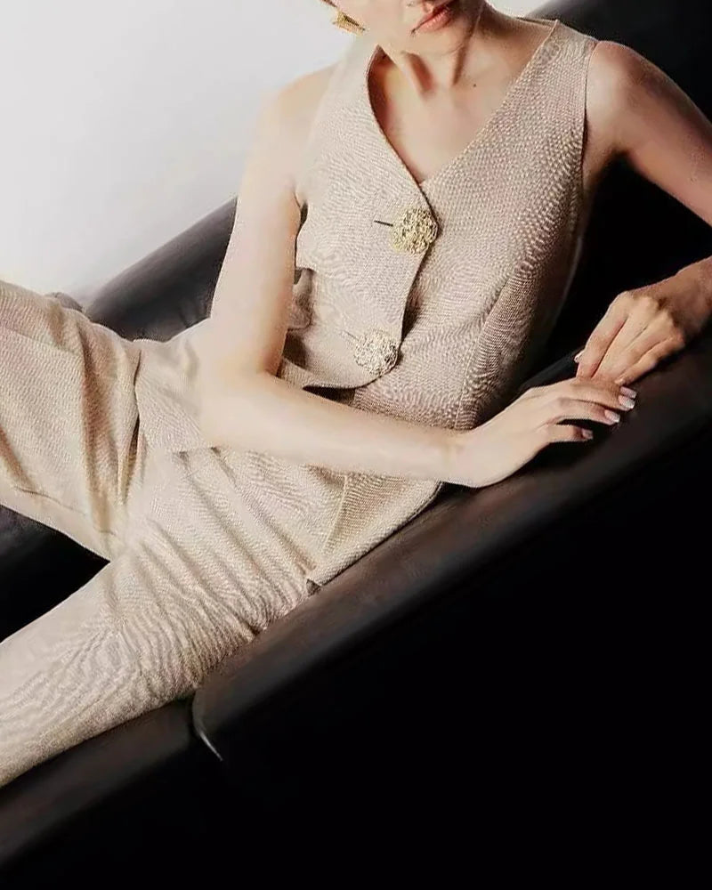 Blanca® | Stylish sleeveless vest and suit set