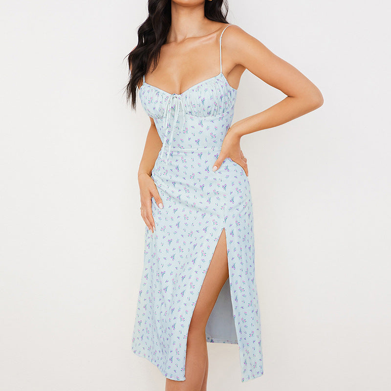 Amina® | Women's Summer Floral Wedding Guest Strap Dress 2024