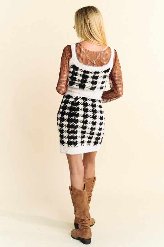 Beatrix® | Set consisting of a scoop neck top with wide straps and a sweater skirt