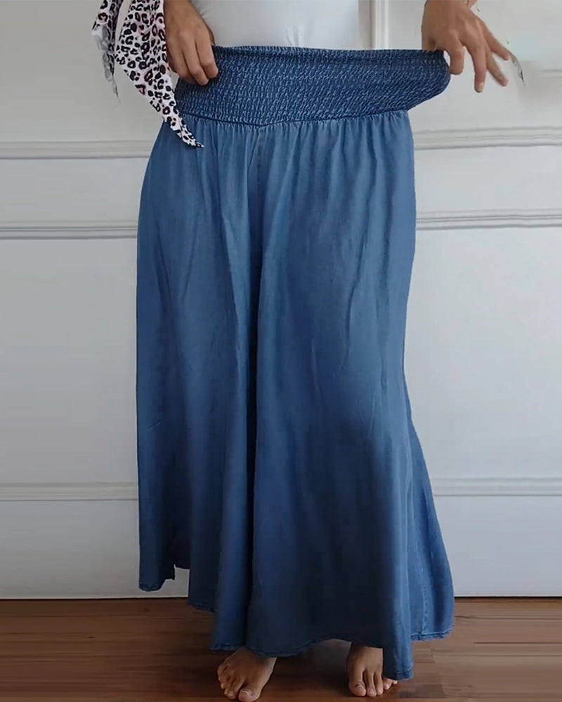 Balbina® | Wide Trousers With Elastic Waistband