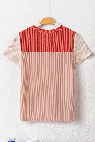 Carolina® | Color block crew neck short sleeve t-shirt
