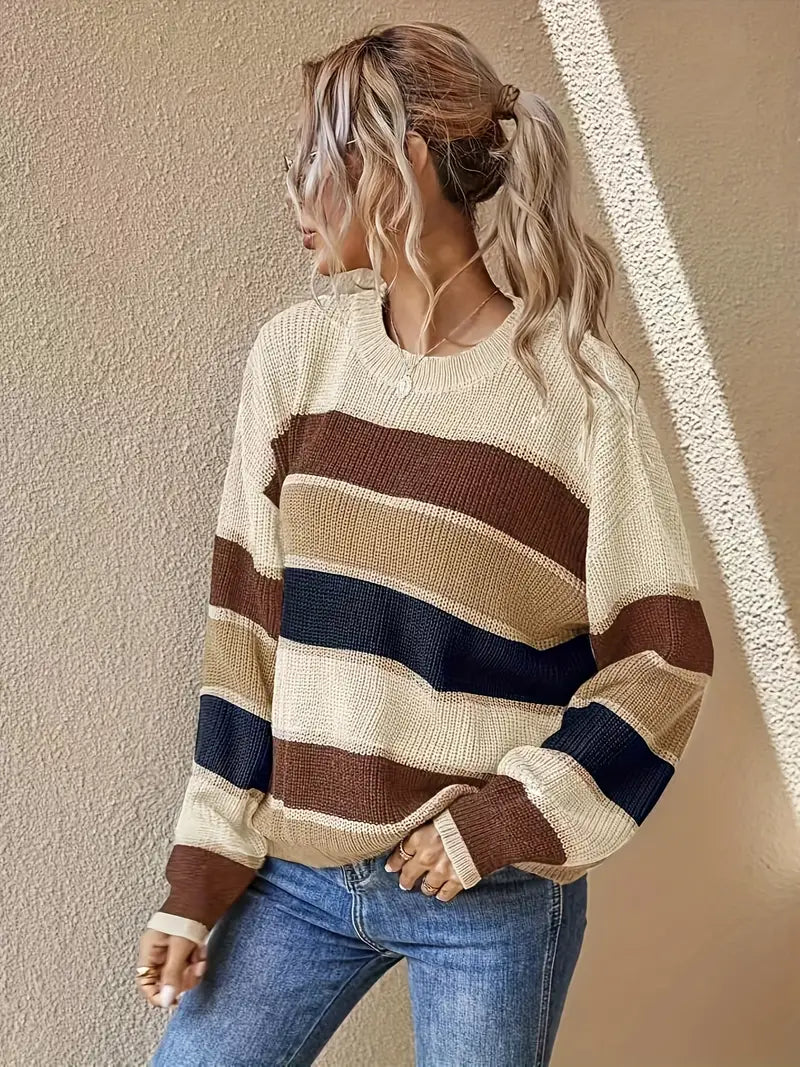 Dana® | Striped knit sweater