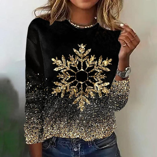Carmen | Glittery long sleeved top for ladies