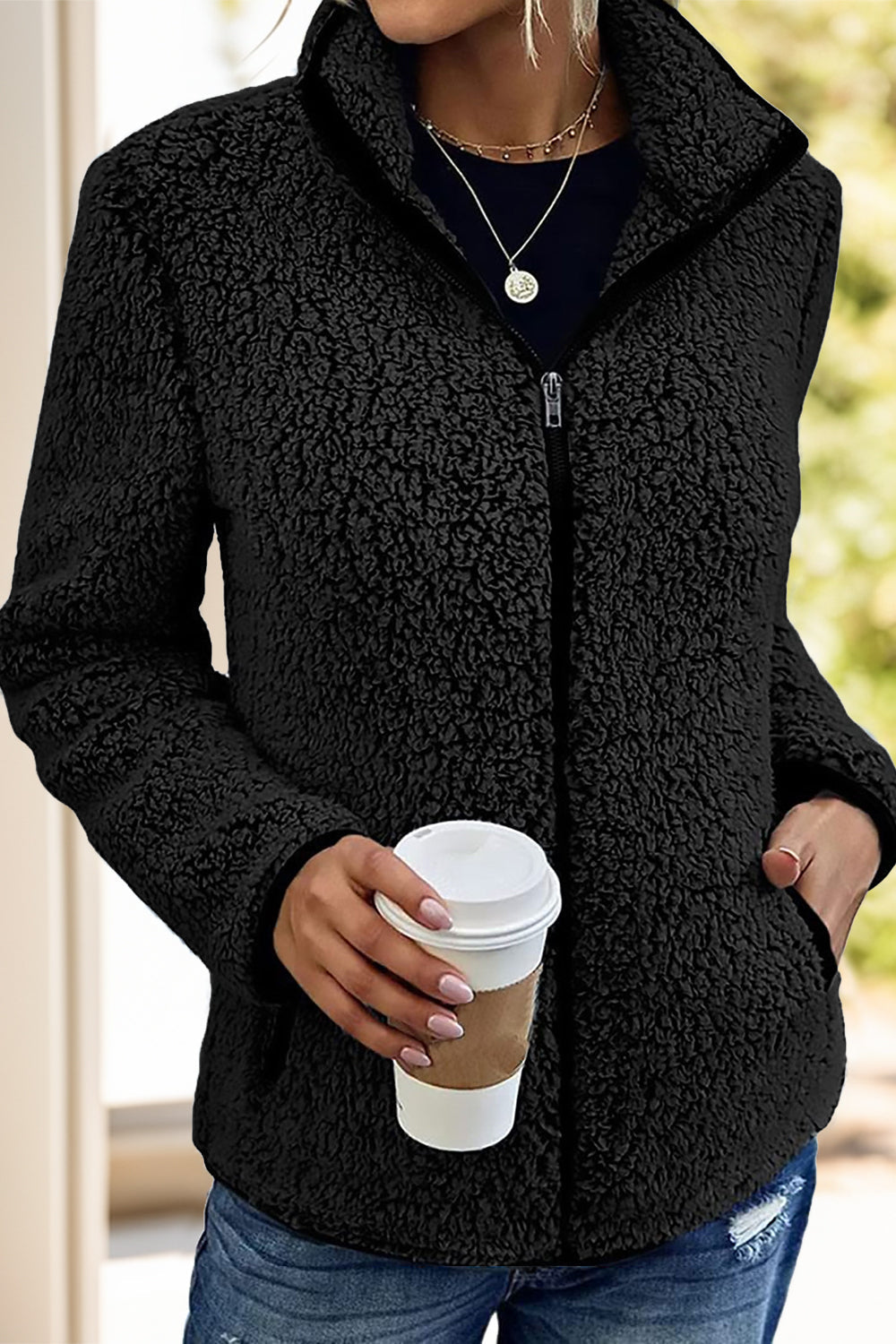 Doris® | Turtleneck jacket with zip and pockets