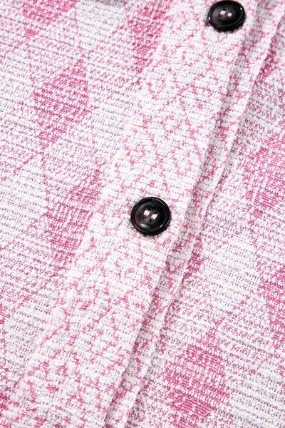 Bella® | Structured flap pocket jacket with geometric print