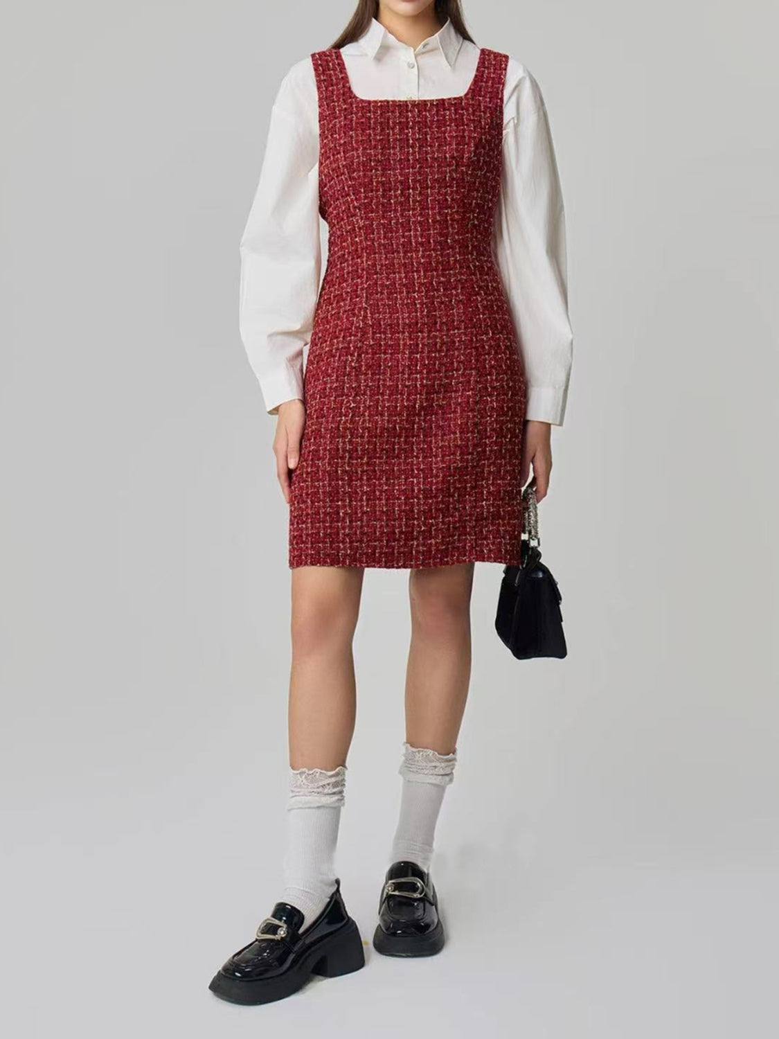 Antonella® | Dress with a square neckline and wide straps