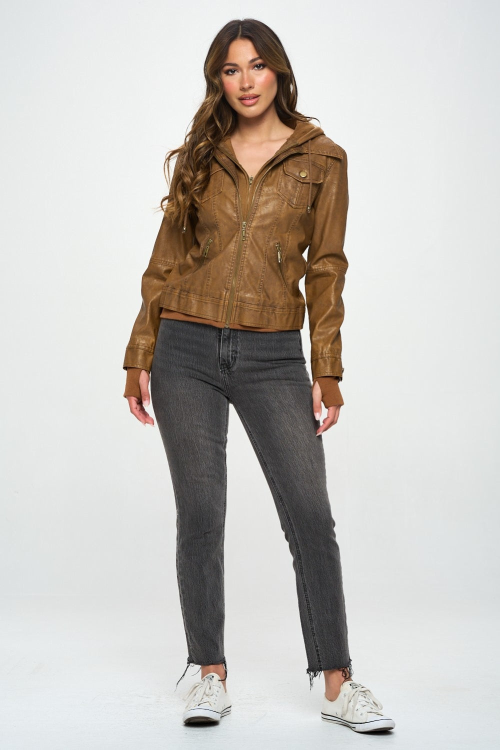 Carina® | Long sleeve jacket with double zip and hood