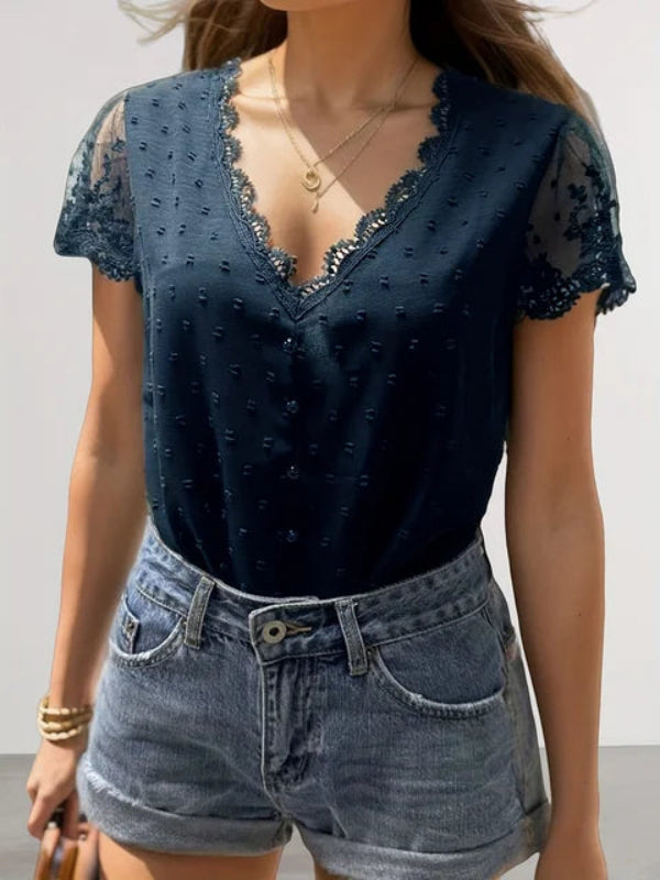 Belén® | Elegant Summer Blouse With A V-Neck