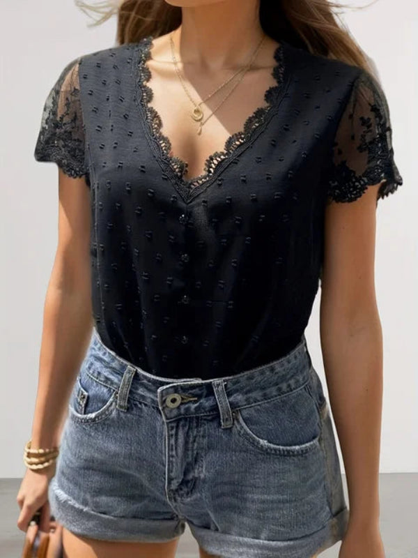 Belén® | Elegant Summer Blouse With A V-Neck
