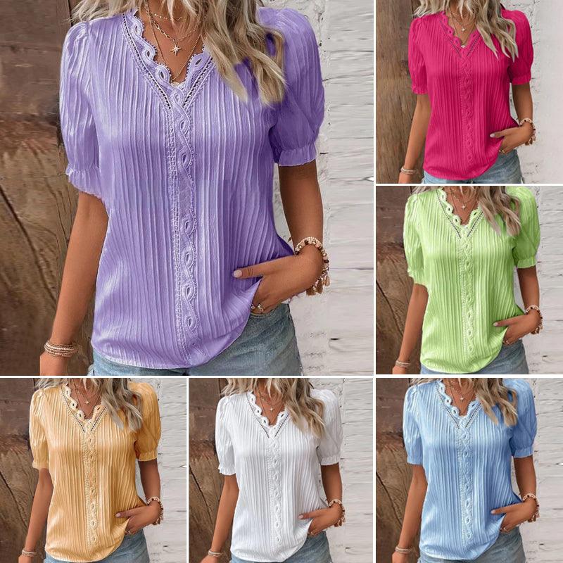 Artemia® | Elegant Blouse With V-Neck And Lace