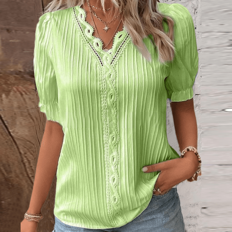 Artemia® | Elegant Blouse With V-Neck And Lace