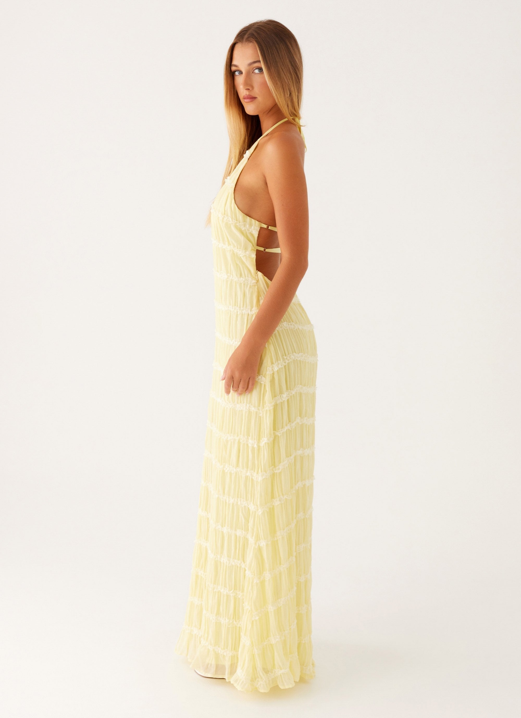 Eliza | Elegant Halter Maxi Dress