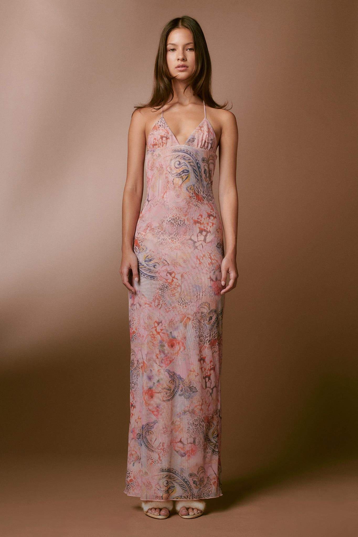 Brigida® | Printed butterfly maxi dress