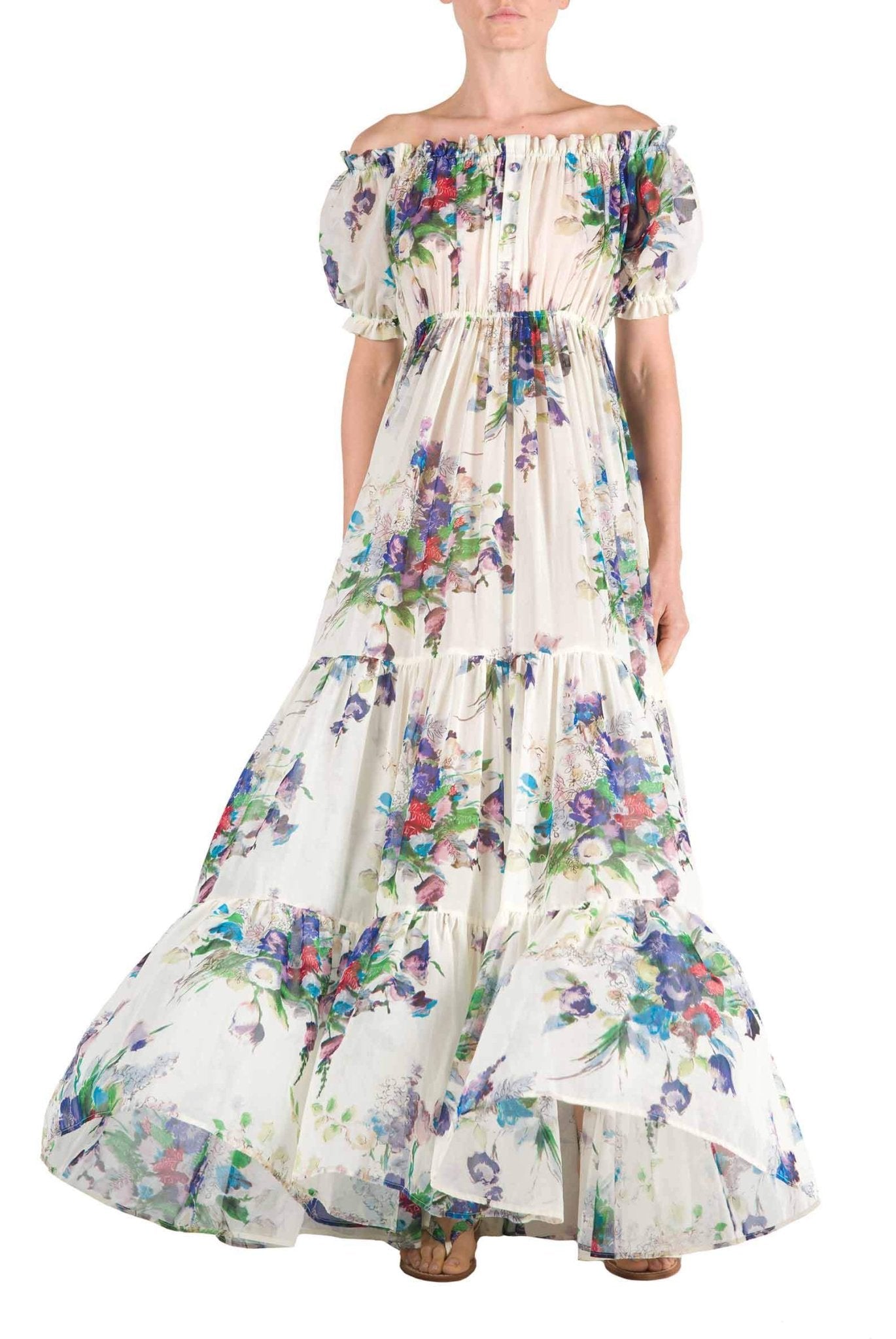 Cecilia® | Printed off-the-shoulder maxi dress
