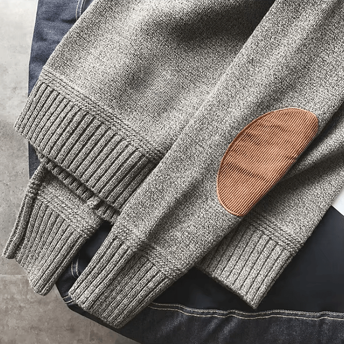 Floyd | Men's Crew Neck Elbow Patch Sweater
