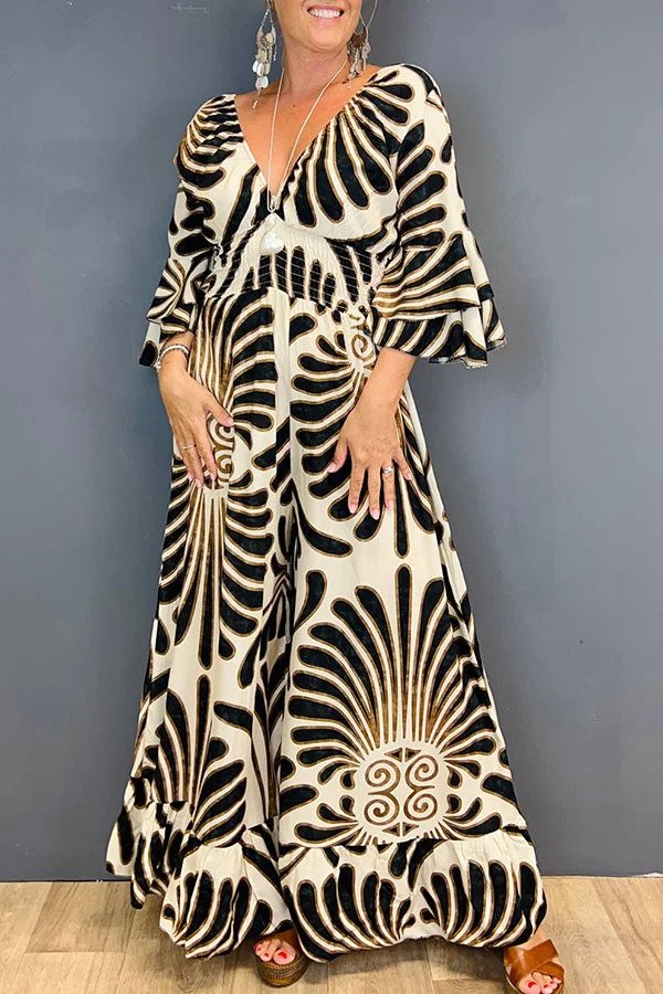 Asthore® | Elegant floral print dress