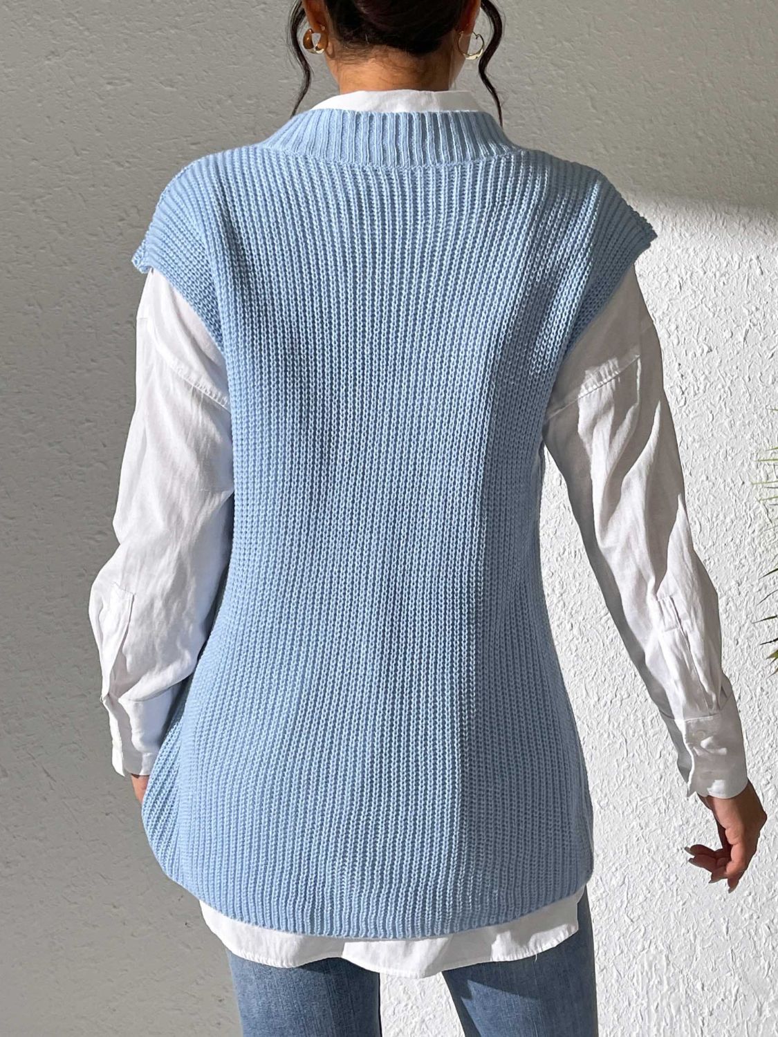 Beatriz® | Beaded V-neck sweater vest