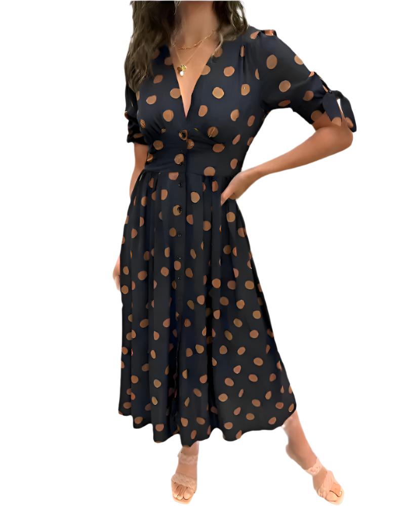 Barbara | Elegant Down Midi Dress