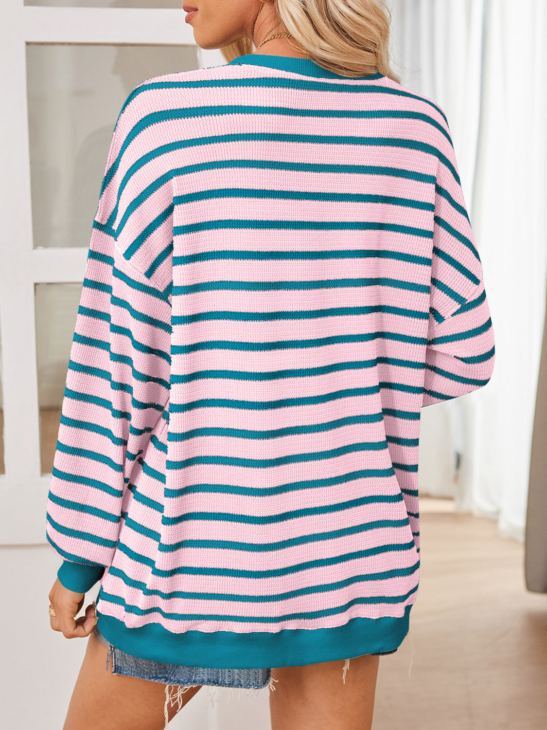 Anita® | Lovelet striped contrast long sleeve sweatshirt