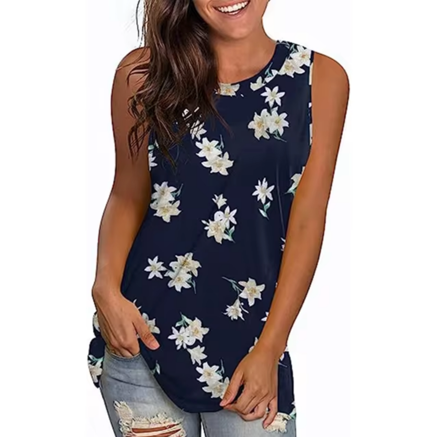 Eliana® | Floral Print Tank Top