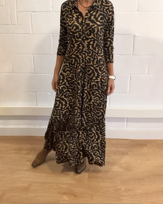 Claudia® | Elegant maxi dress with long sleeves