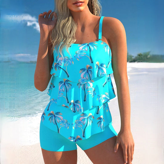 Dominique® | Stylish Blue Tankini