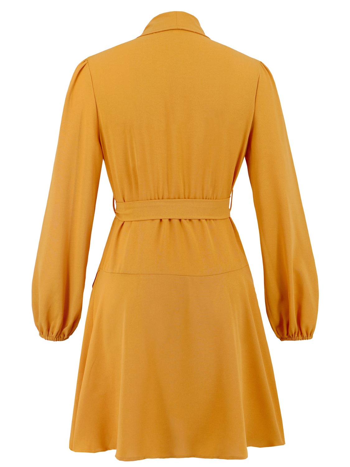 Chloe® | Long sleeve mini dress with surplice lacing at the waist