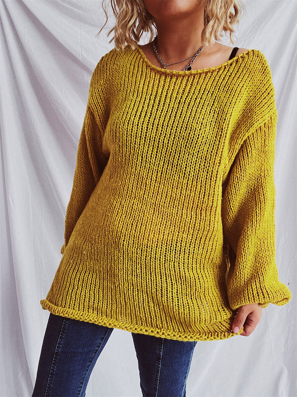 Bernadette® | Sweater with a boat neckline and dropped shoulders