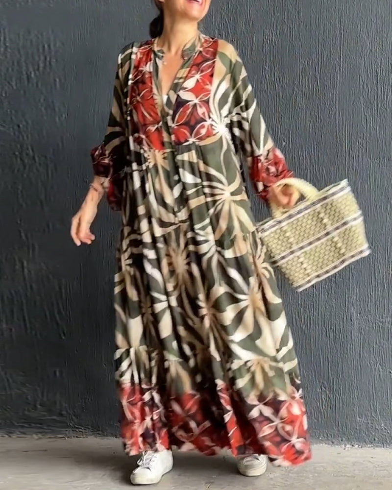 Blanca® | Loose, printed holiday dress