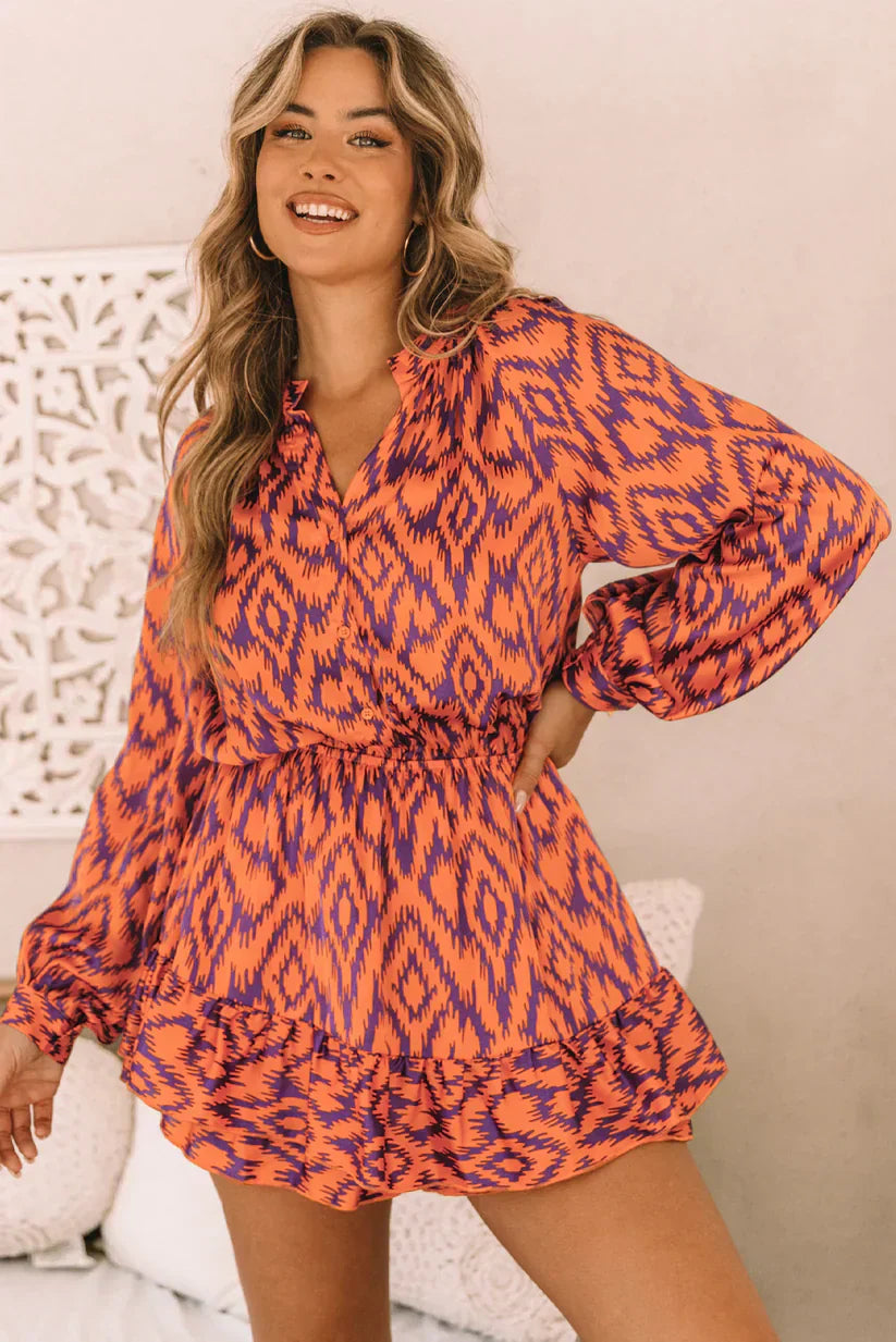 Beatriz® | Alicia mini dress with geometric print