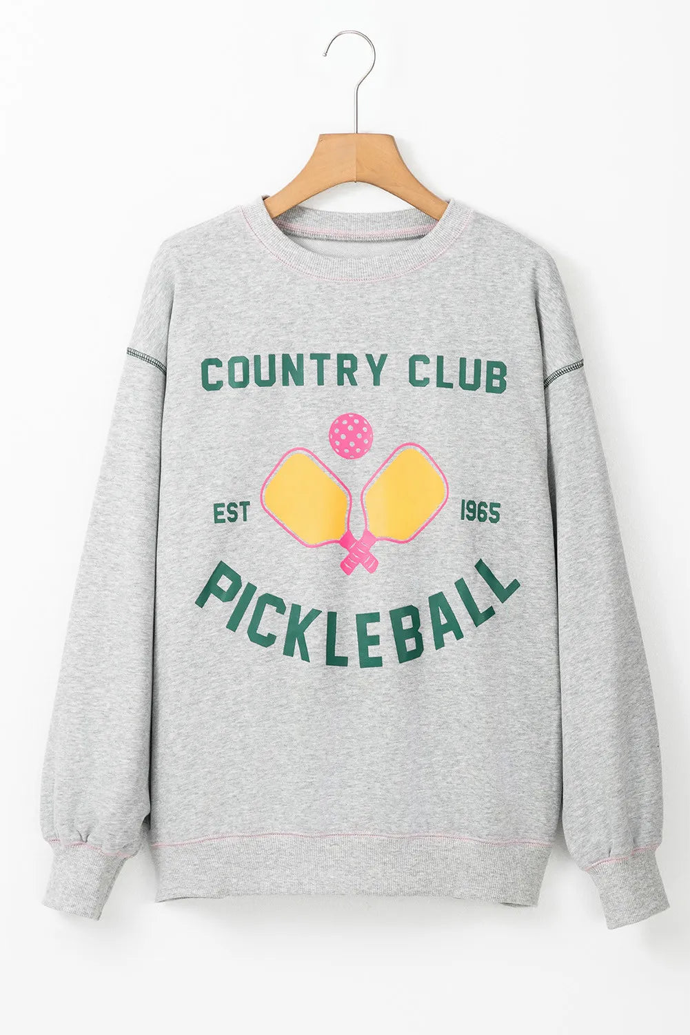 Consuelo® | Pickleball sweatshirt with a crew neck and dropped shoulders