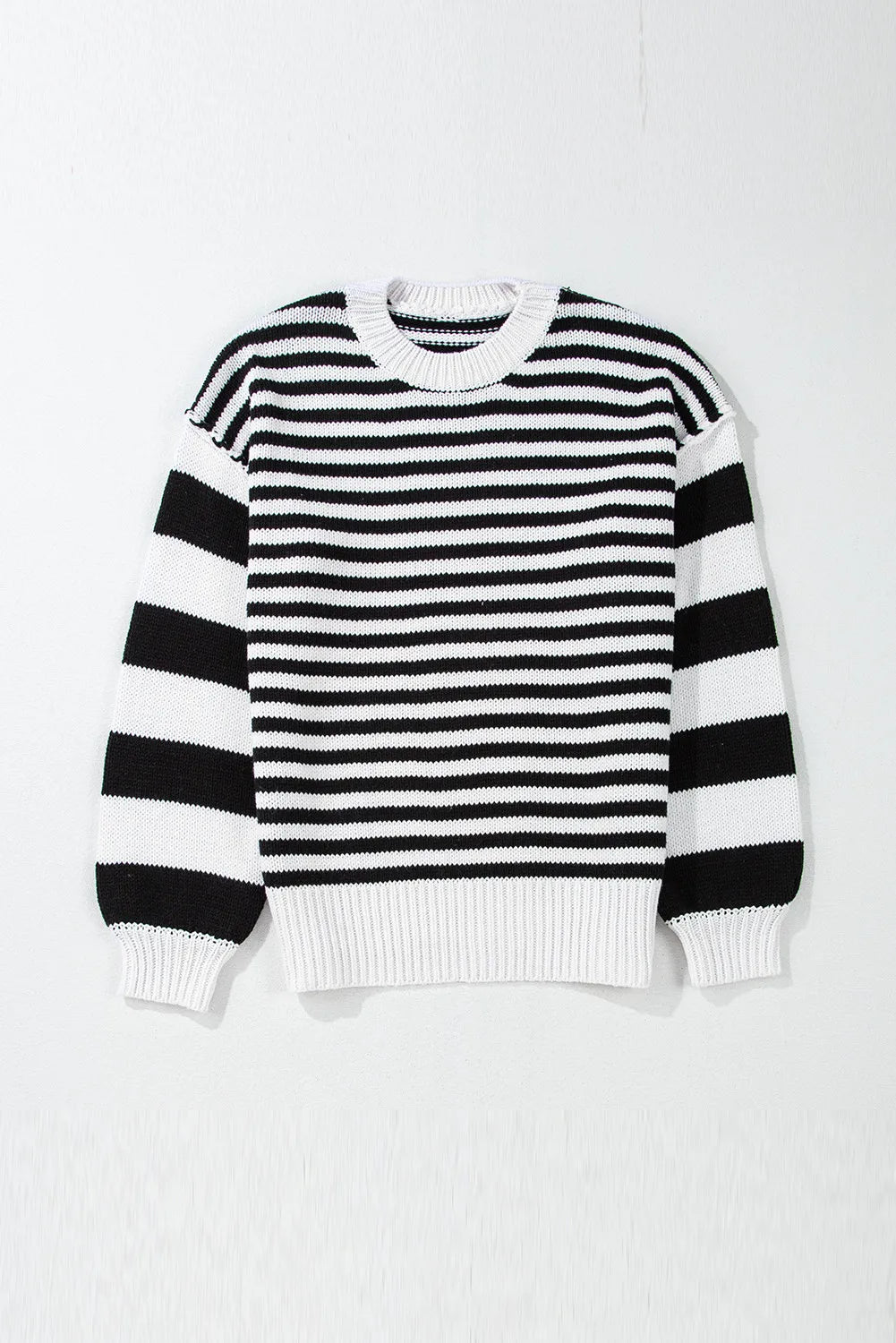 Angela® | Striped long-sleeved sweater with a crew neck