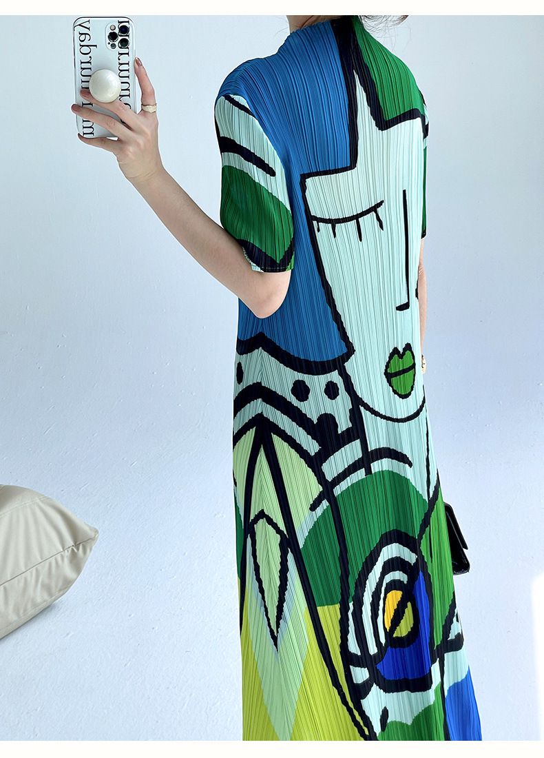 Andrea® | Chictoon Pleated Elegance Dress