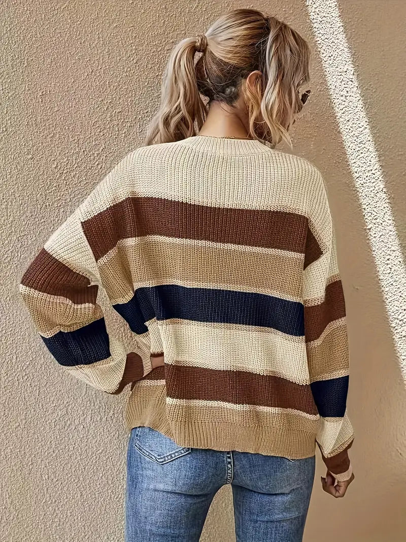 Dana® | Striped knit sweater