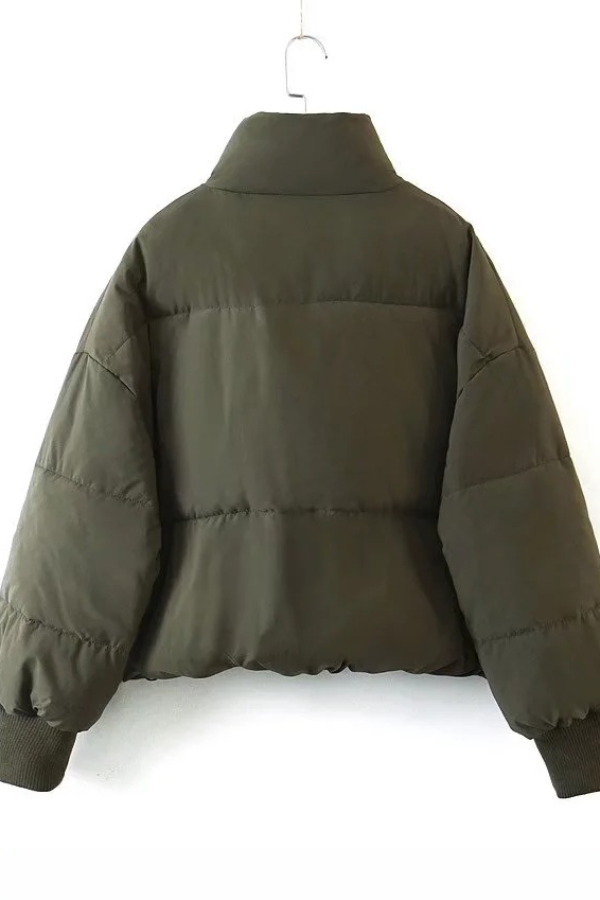 Brianna® | Stand Collar Zipper Pocket Thick Warm Cotton Jacket