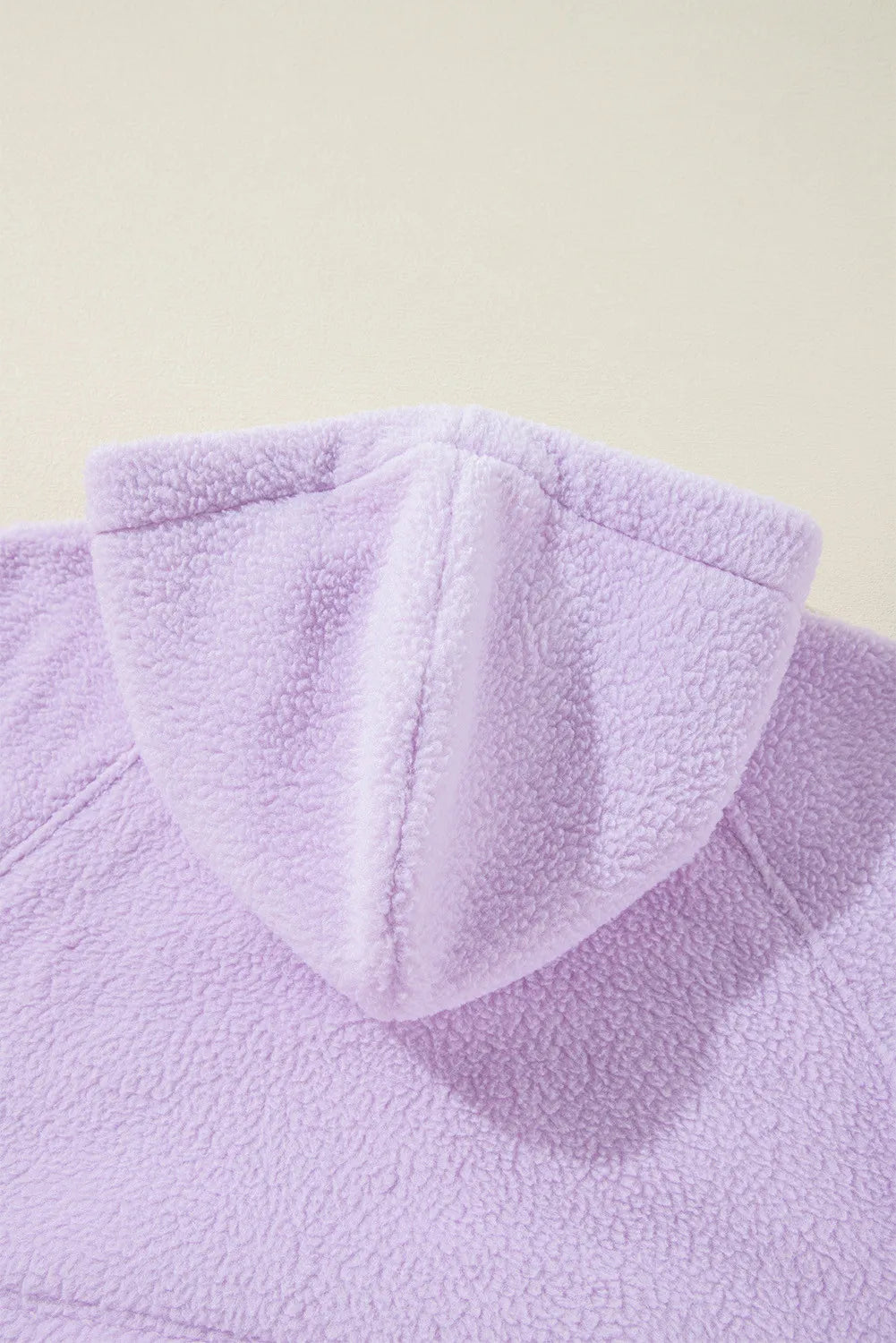 Dominique® | Long sleeve hoodie with drawstring and half zip