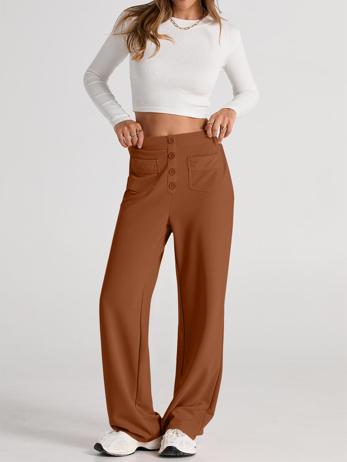 Apolonia | Wide-leg, high-waisted trousers