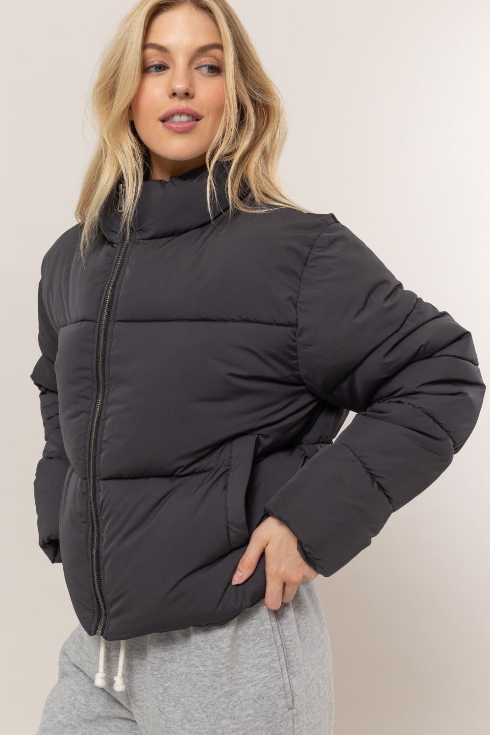 Edna® | Puffer jacket with quilted back and drawstring