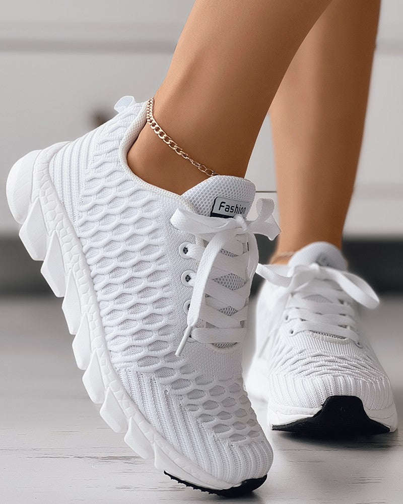 Deborah® | Textured Orthopedic Bubble Lace Shoes for Women