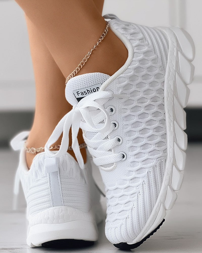 Deborah® | Textured Orthopedic Bubble Lace Shoes for Women