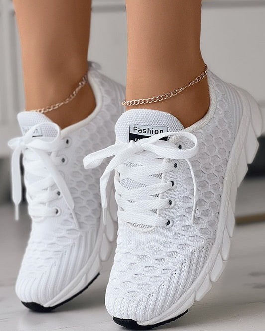 Deborah® | Textured Orthopedic Bubble Lace Shoes for Women