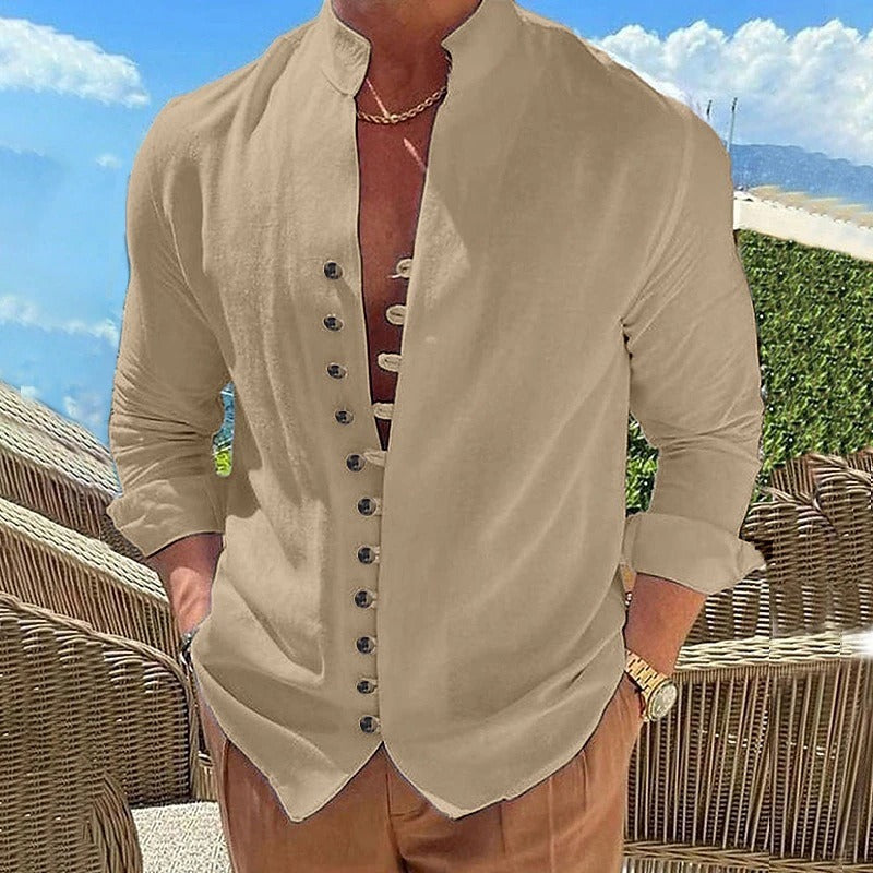 Benjamin | Cotton Shirt with Long Sleeves for Men