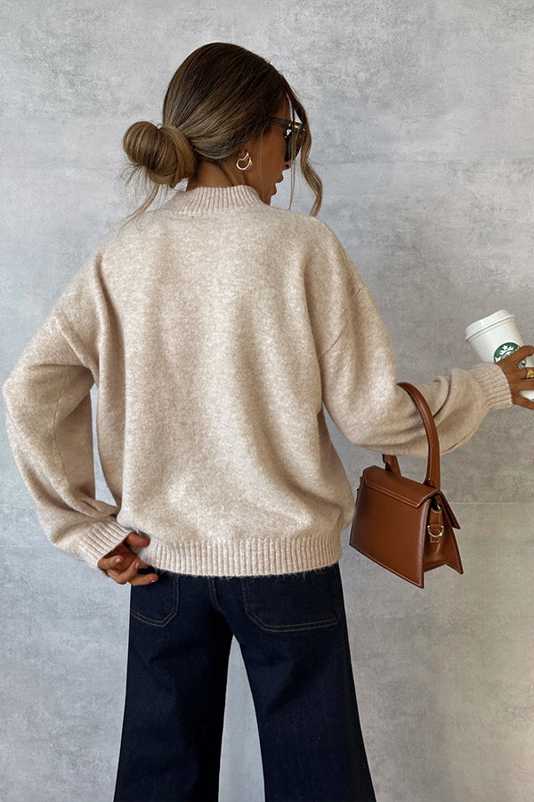 Chelsea® | Super soft jersey sweater in beige