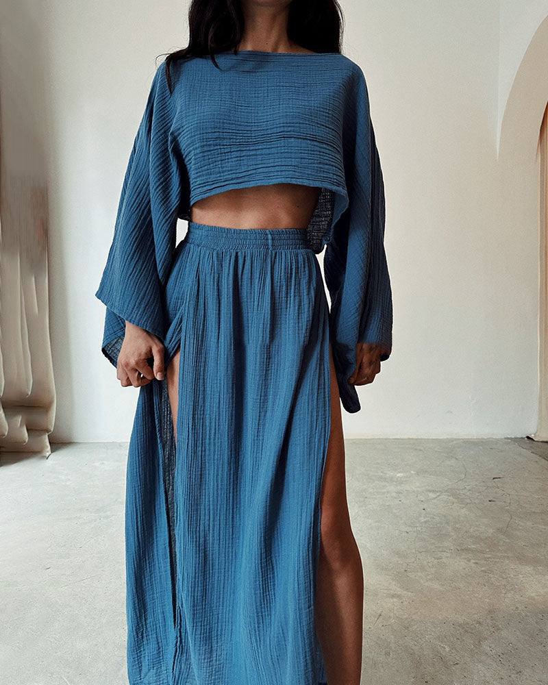 Antonella® | Two-Piece Set Flowy Split In
